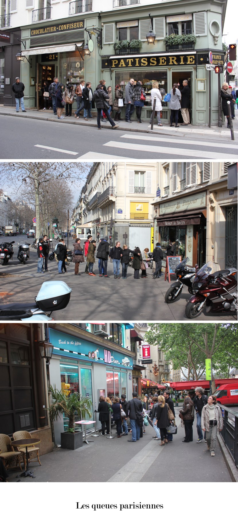 Les queues parisiennes